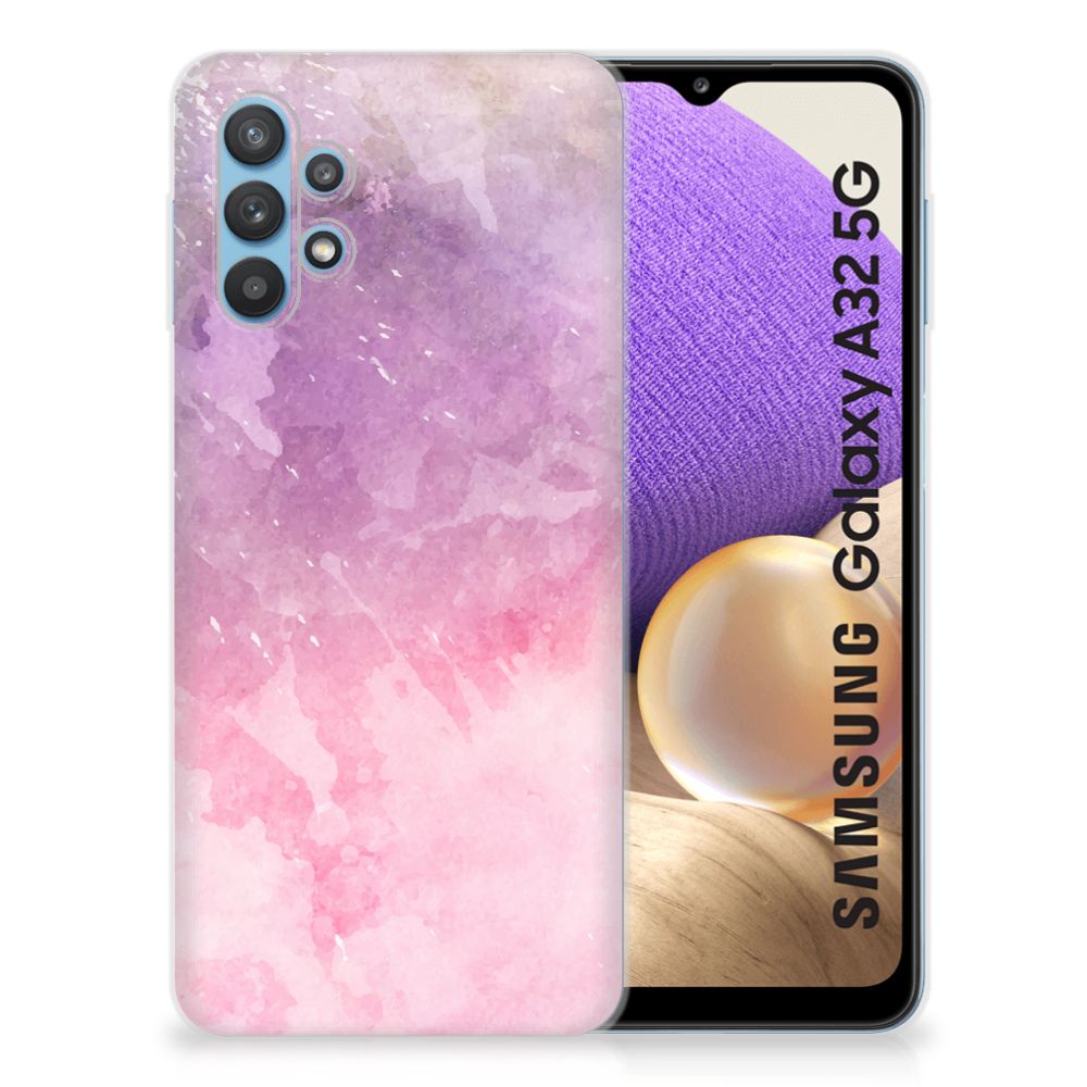 Hoesje maken Samsung Galaxy A32 5G Pink Purple Paint