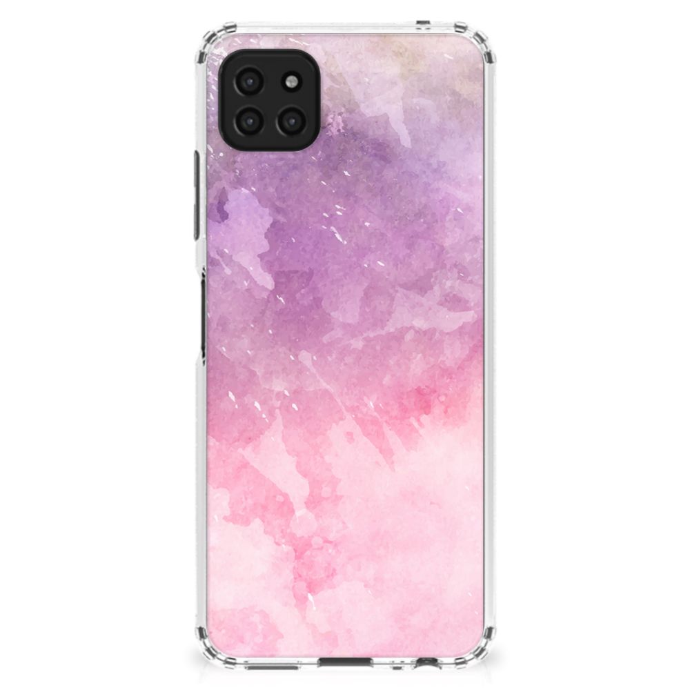 Back Cover Samsung Galaxy A22 5G Pink Purple Paint