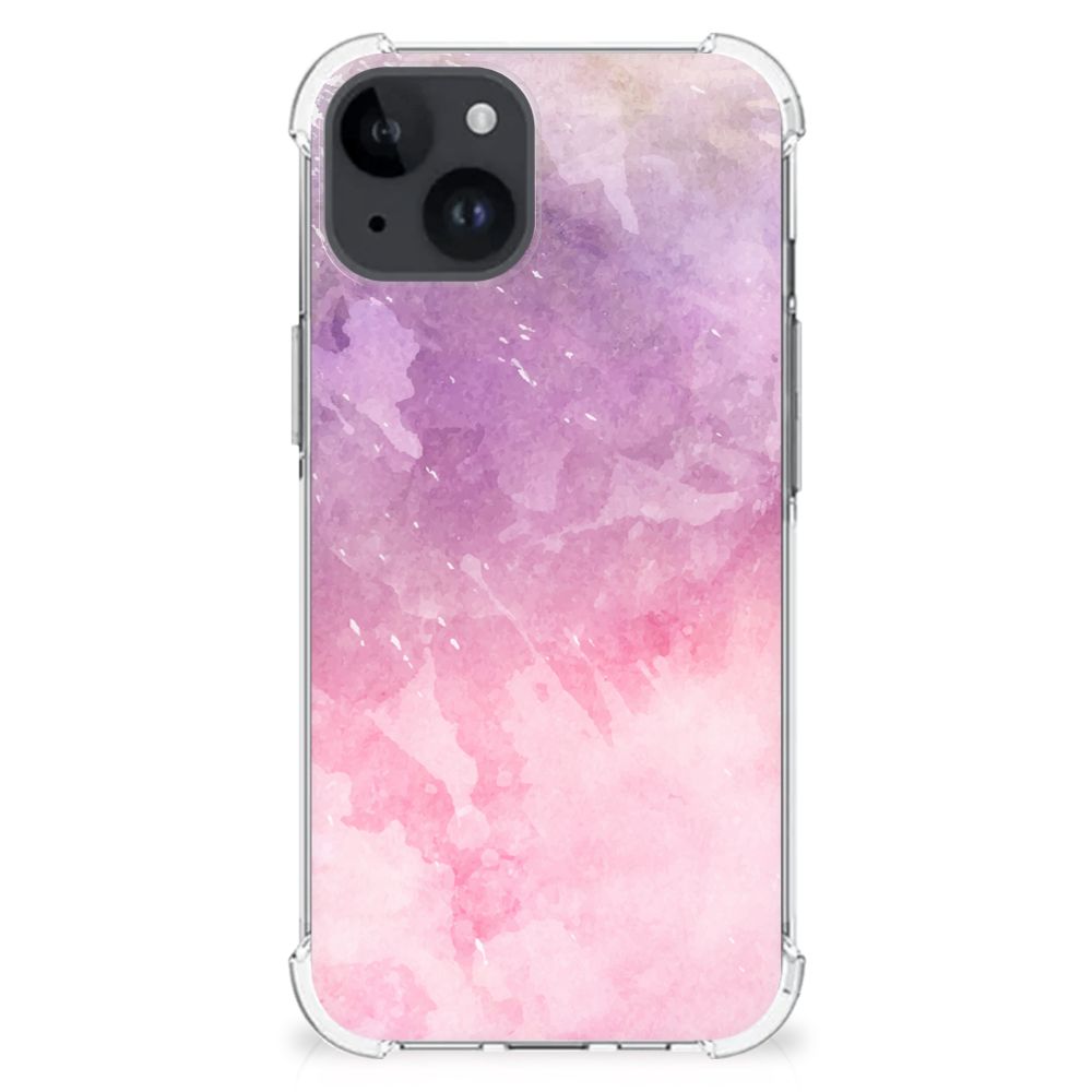 Back Cover iPhone 15 Plus Pink Purple Paint