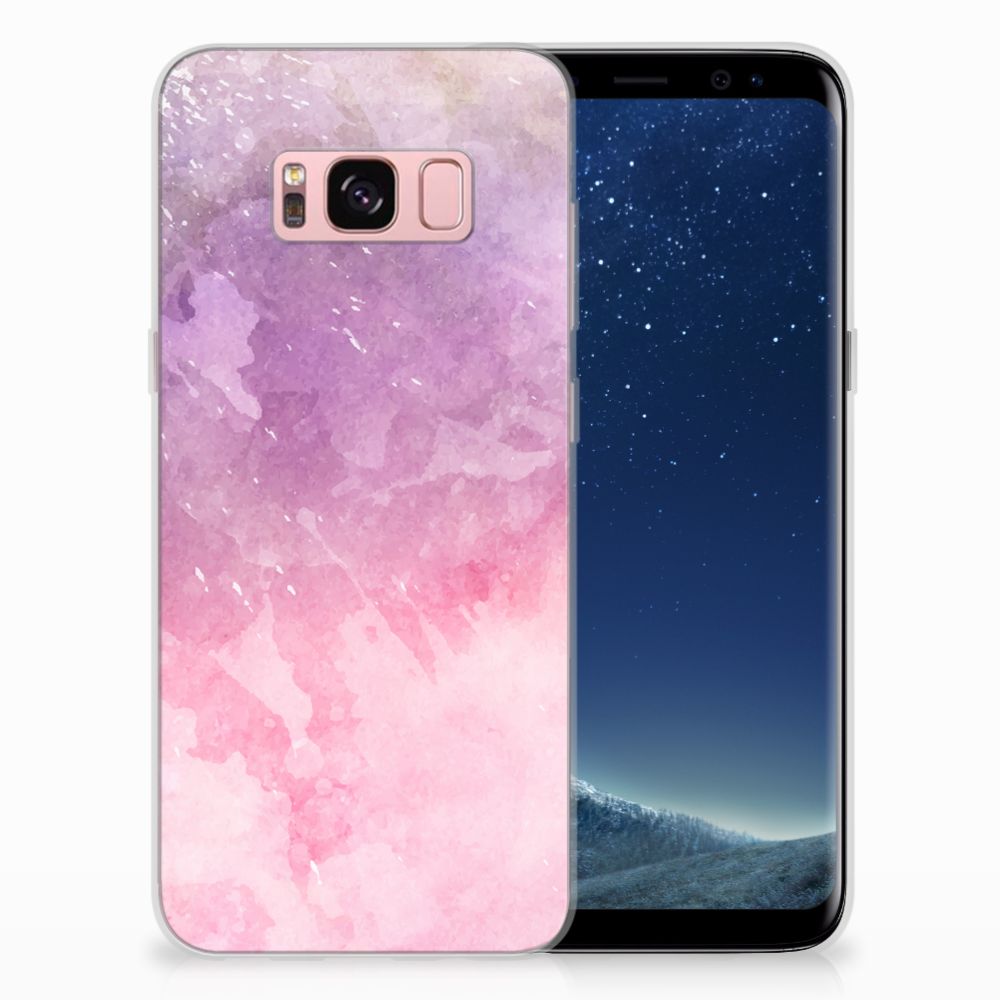 Hoesje maken Samsung Galaxy S8 Pink Purple Paint