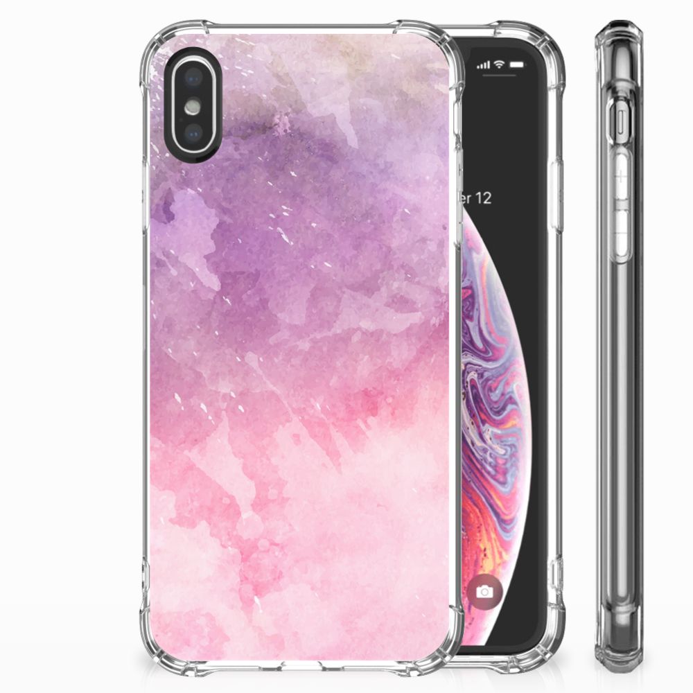 Back Cover Apple iPhone X | Xs Pink Purple Paint