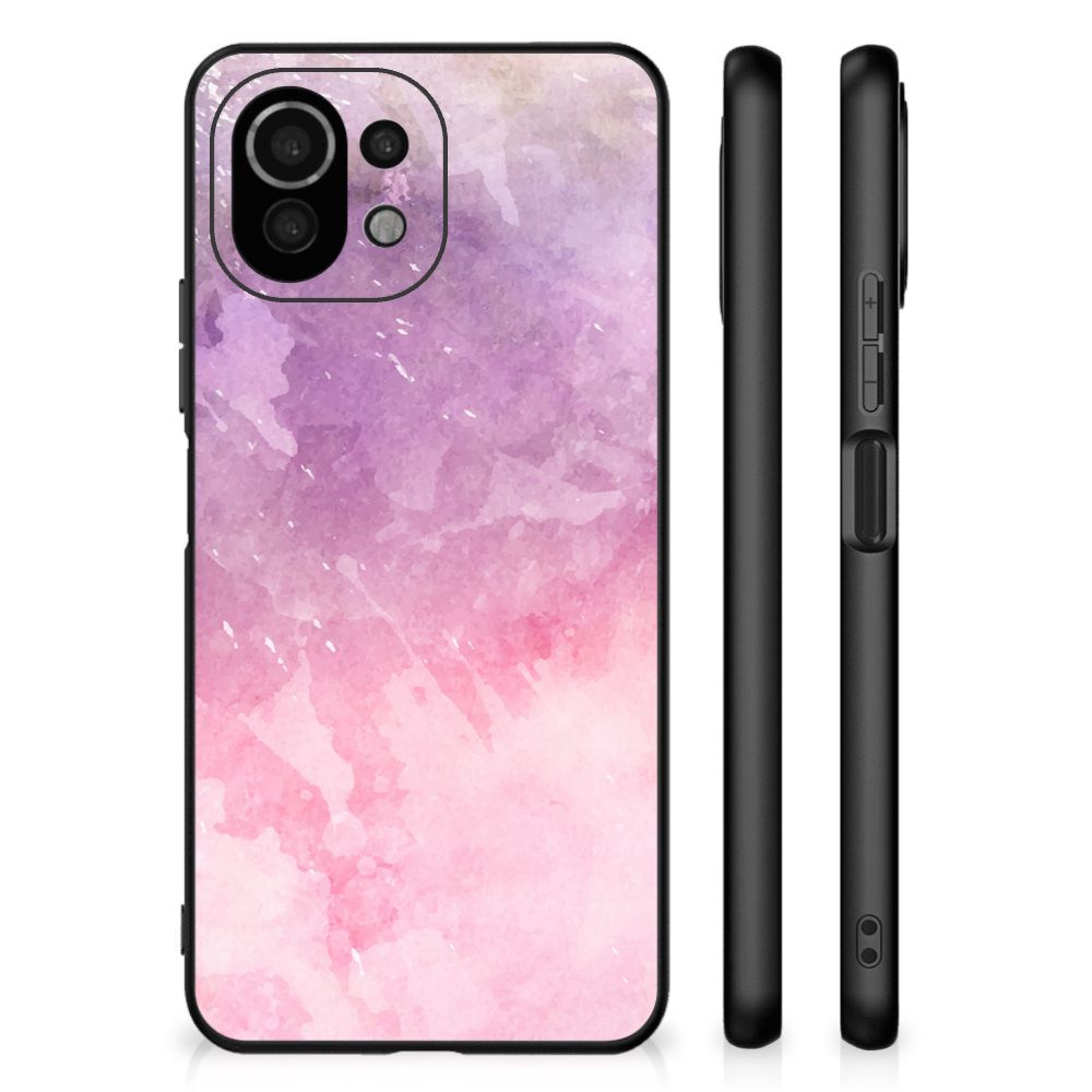 Kleurrijke Telefoonhoesje Xiaomi 11 Lite 5G NE | Mi 11 Lite Pink Purple Paint