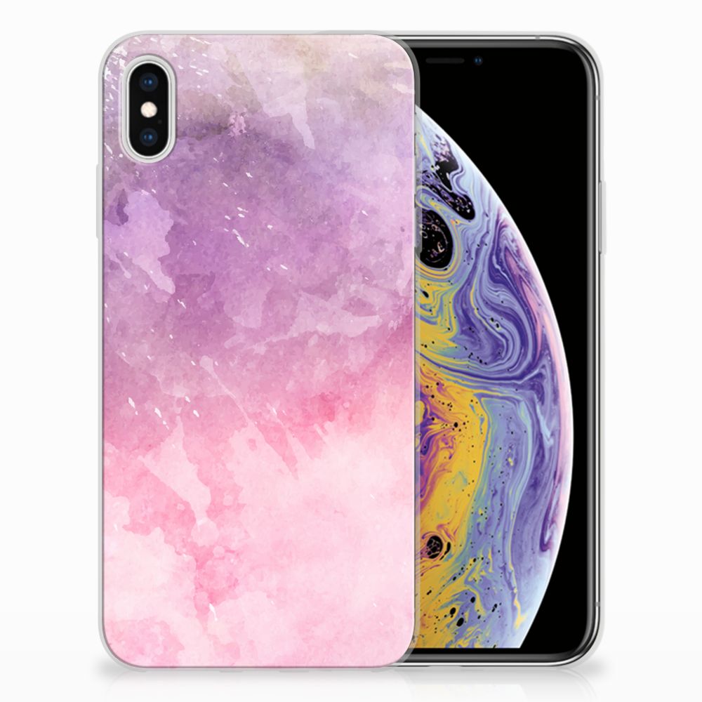 Hoesje maken Apple iPhone Xs Max Pink Purple Paint