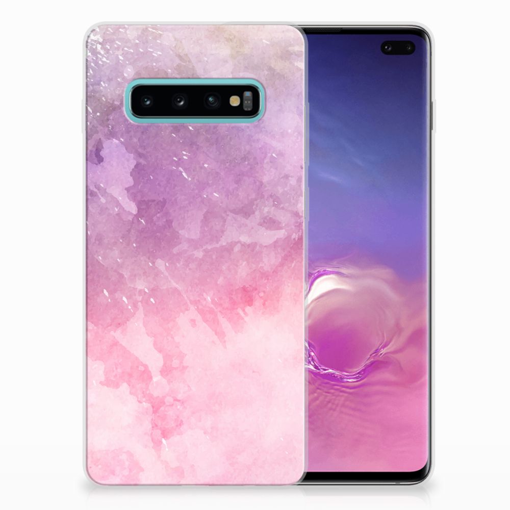 Hoesje maken Samsung Galaxy S10 Plus Pink Purple Paint