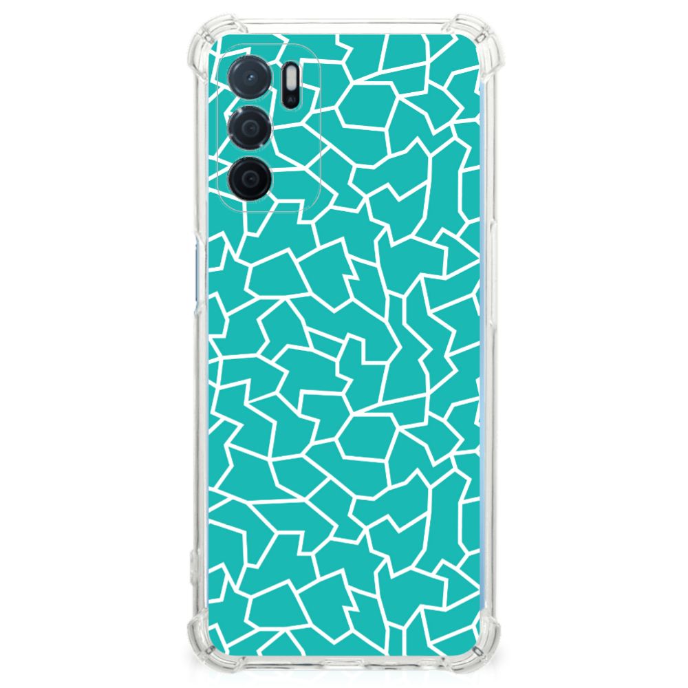 OPPO A16 | A16s | A54s Back Cover Cracks Blue