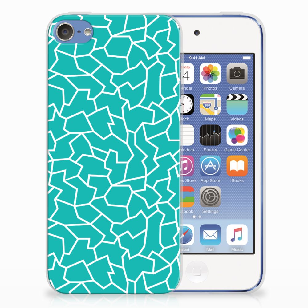 Apple iPod Touch 5 | 6 Hoesje maken Cracks Blue