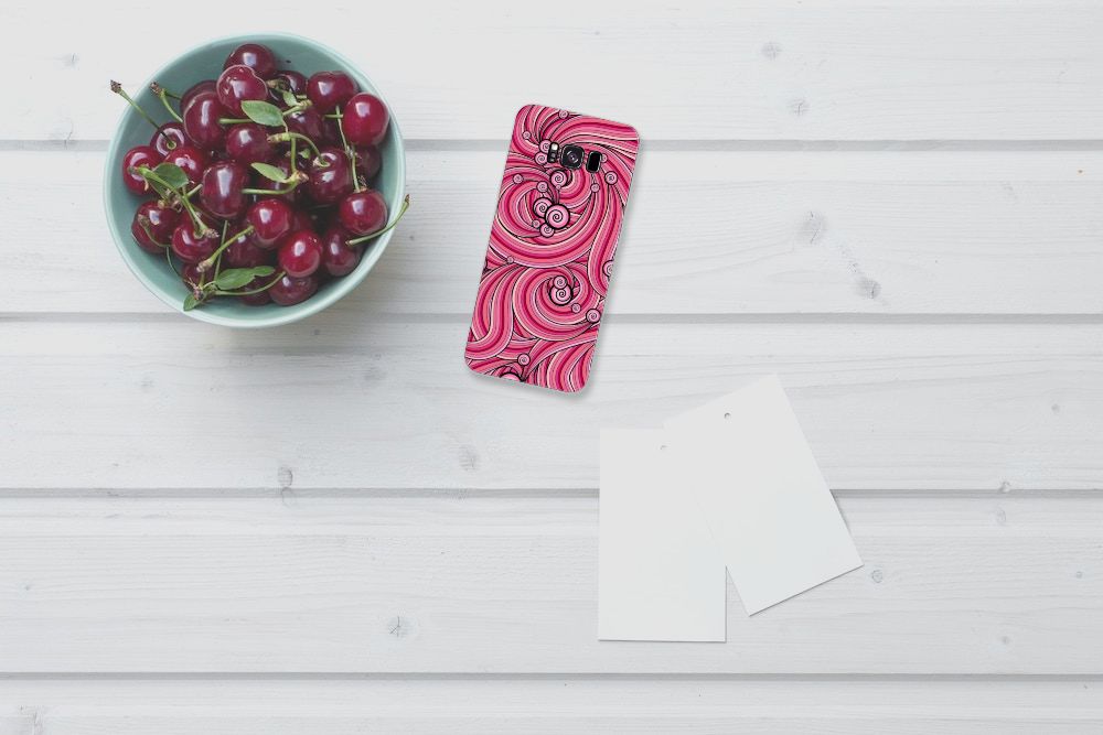 Samsung Galaxy S8 Plus Hoesje maken Swirl Pink