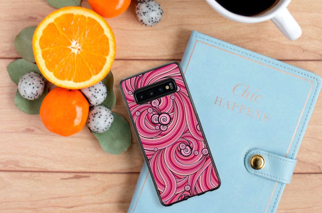 Samsung Galaxy S10+ Case Swirl Pink