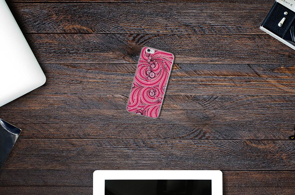 Apple iPhone 6 | 6s Hoesje maken Swirl Pink