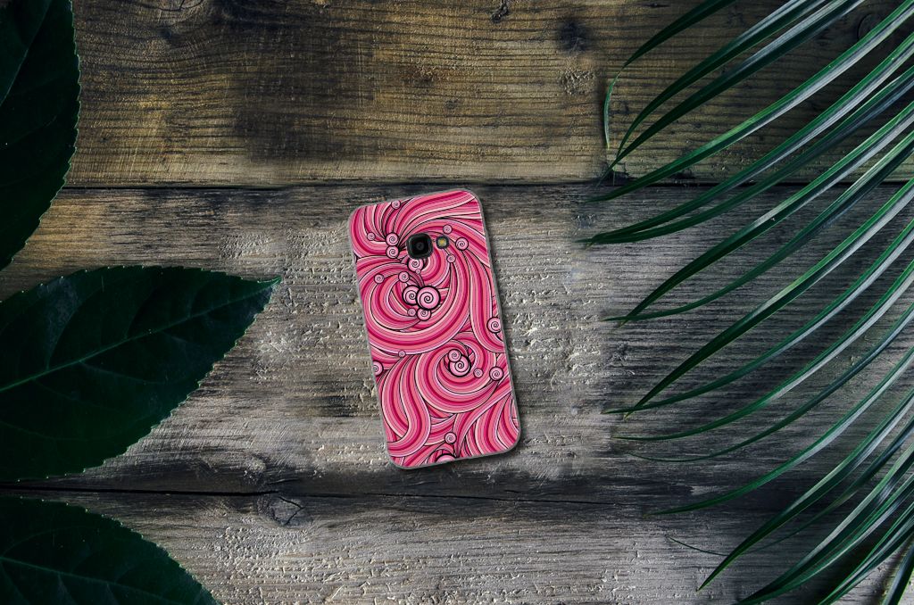 Samsung Galaxy Xcover 4 | Xcover 4s Hoesje maken Swirl Pink