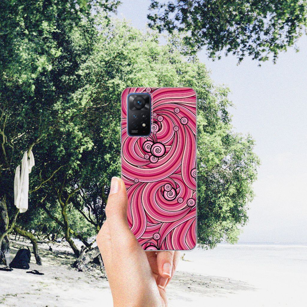 Xiaomi Redmi Note 11 Pro 5G Hoesje maken Swirl Pink