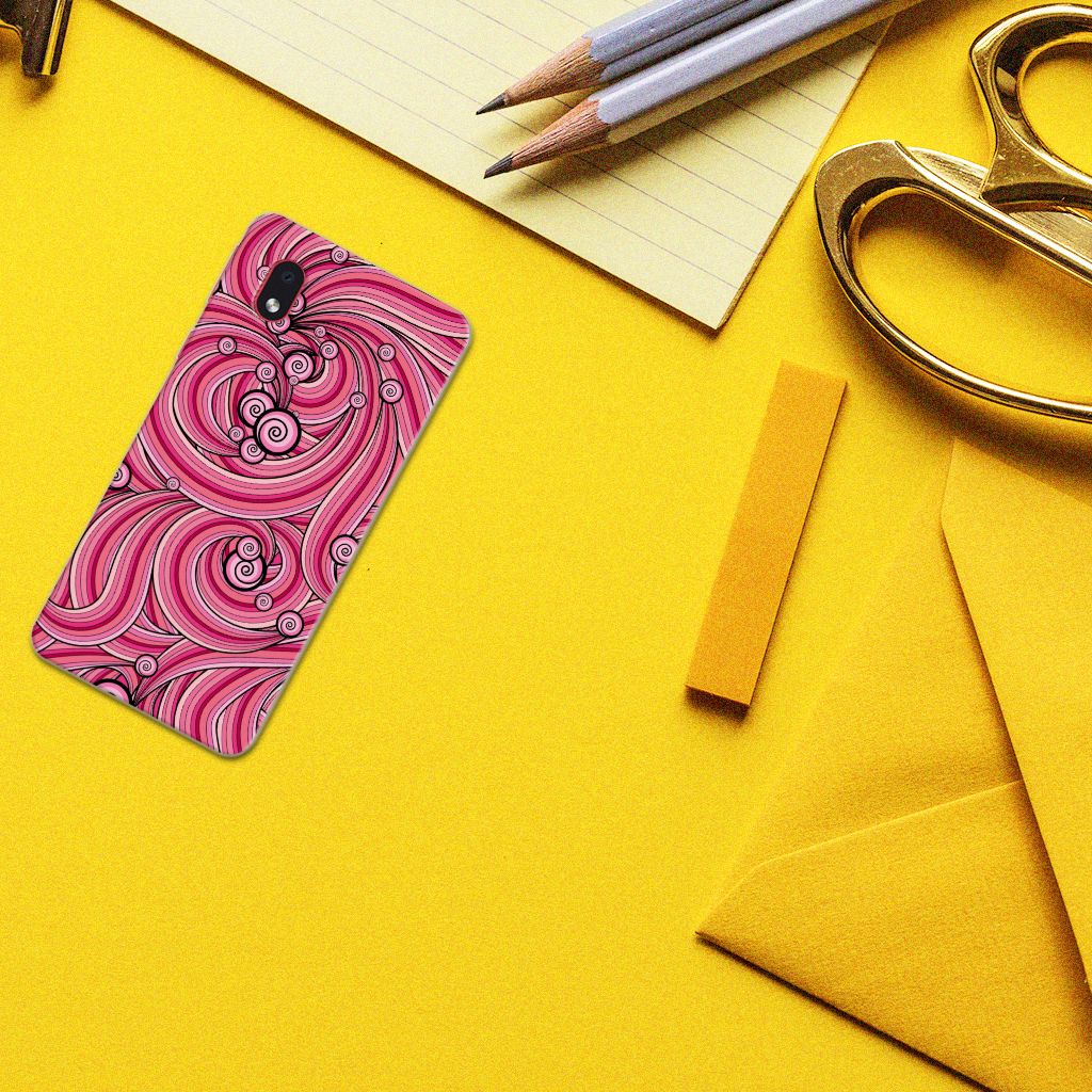Samsung Galaxy A01 Core Hoesje maken Swirl Pink