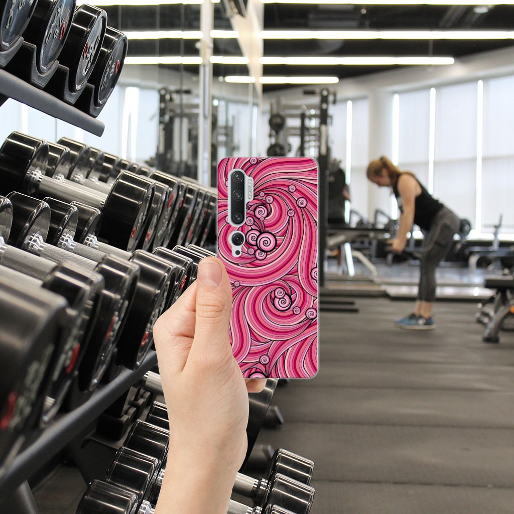 Xiaomi Mi Note 10 Pro Hoesje maken Swirl Pink