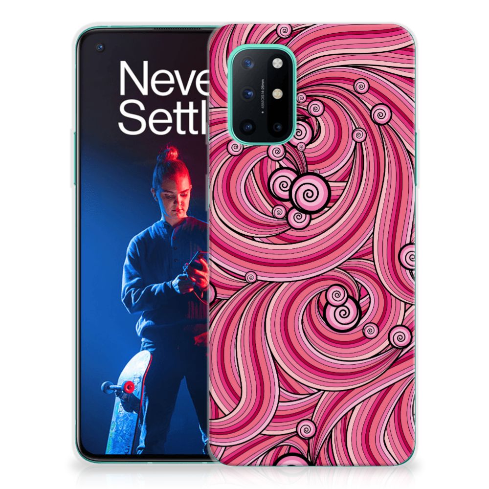 OnePlus 8T Hoesje maken Swirl Pink