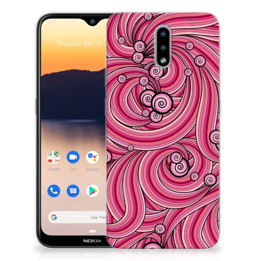 Nokia 2.3 Hoesje maken Swirl Pink