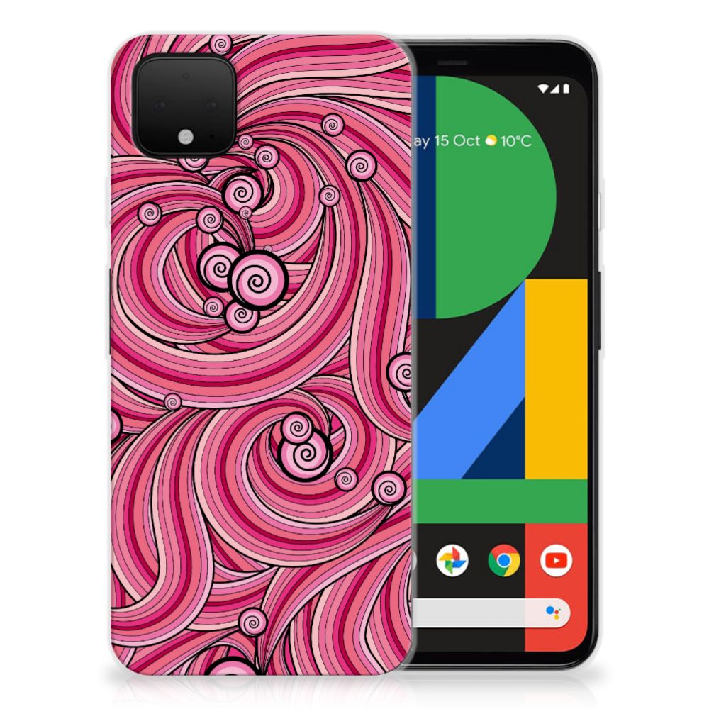 Google Pixel 4 XL Hoesje maken Swirl Pink