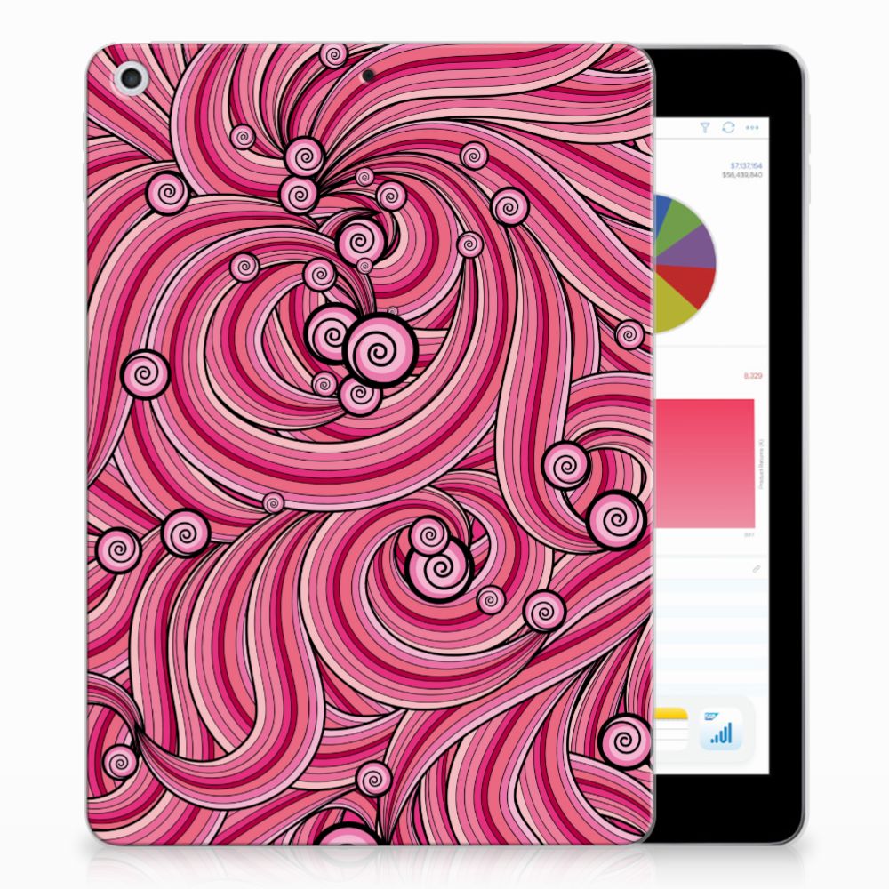 Apple iPad 9.7 2018 | 2017 Uniek Tablethoesje Swirl Pink