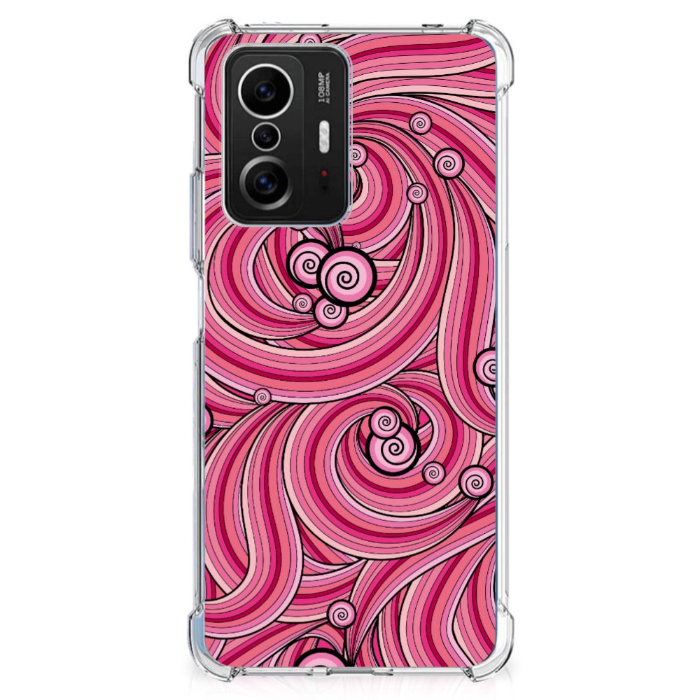 Xiaomi 11T | 11T Pro Back Cover Swirl Pink