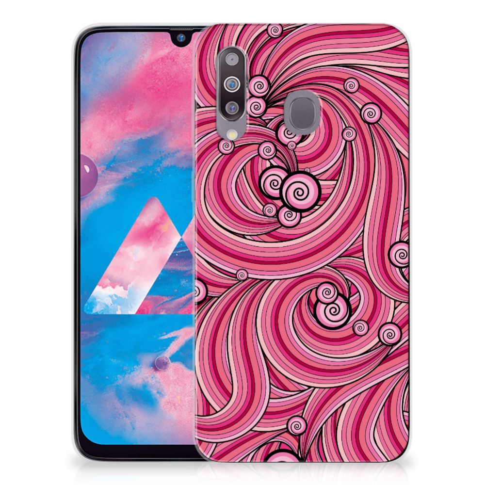 Samsung Galaxy M30 Hoesje maken Swirl Pink