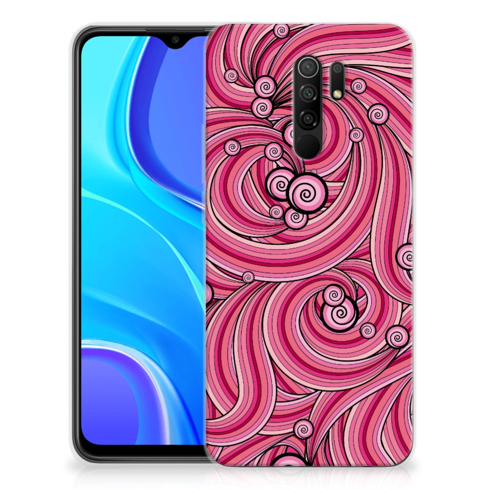 Xiaomi Redmi 9 Hoesje maken Swirl Pink