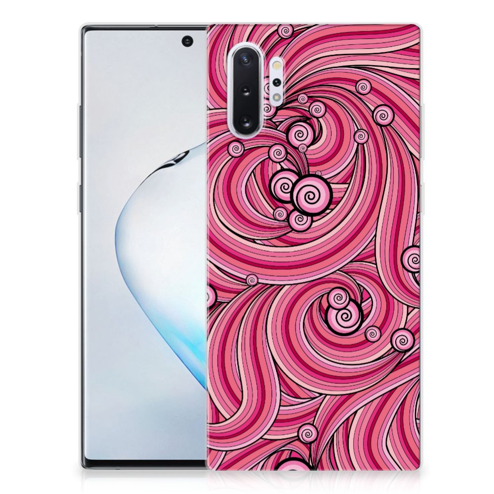 Samsung Galaxy Note 10 Plus Hoesje maken Swirl Pink