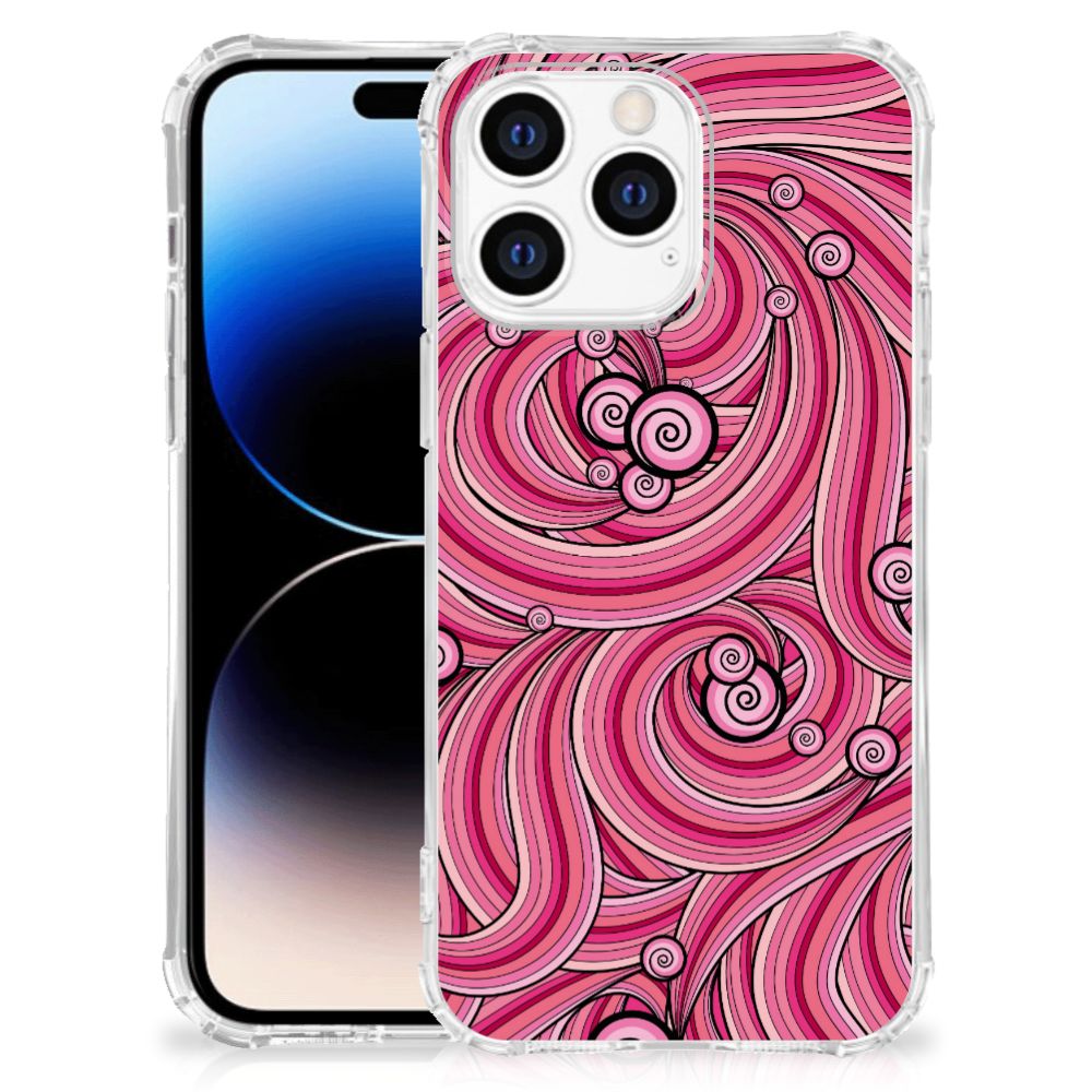 Apple iPhone 14 Pro Max Back Cover Swirl Pink