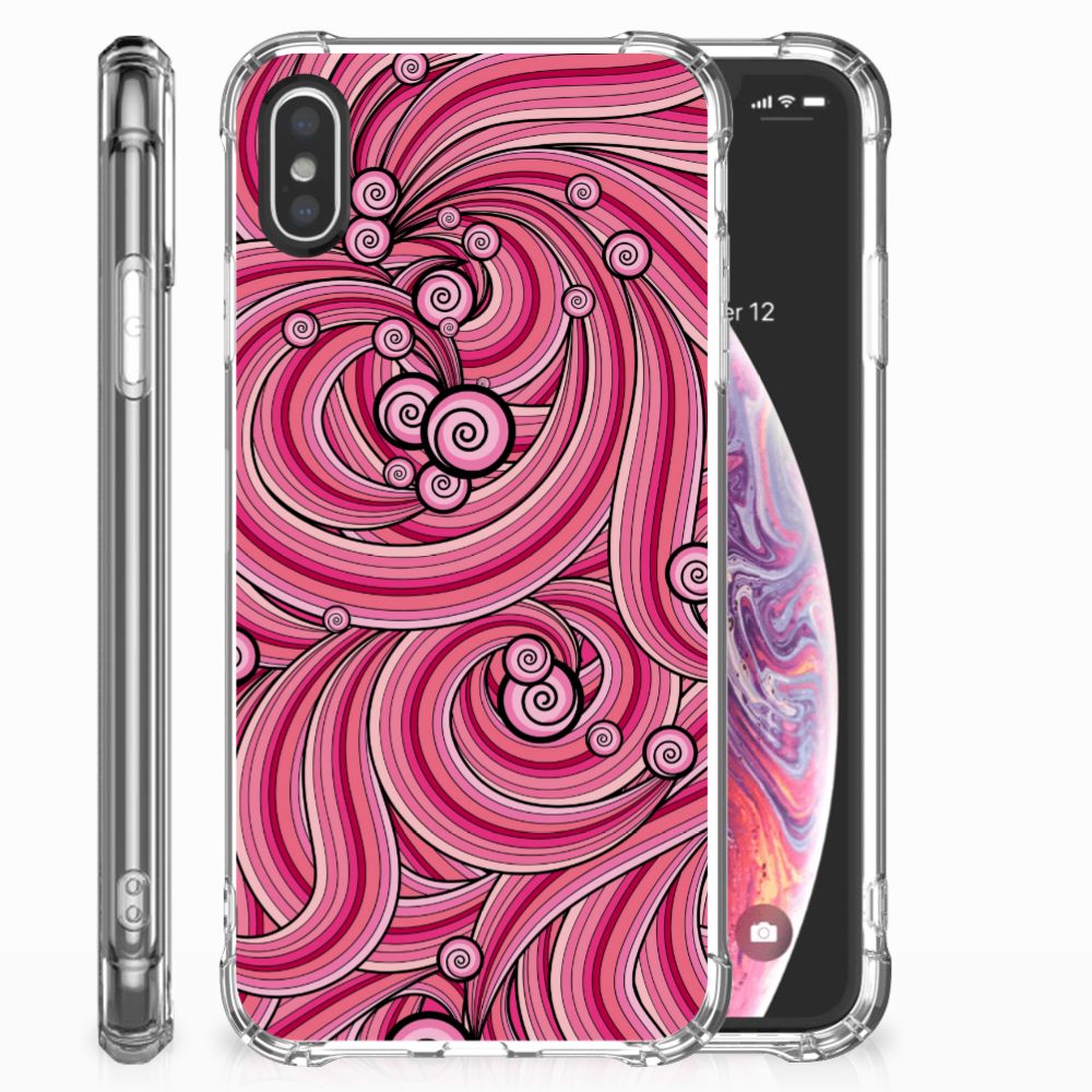 Apple iPhone X | Xs Back Cover Swirl Pink