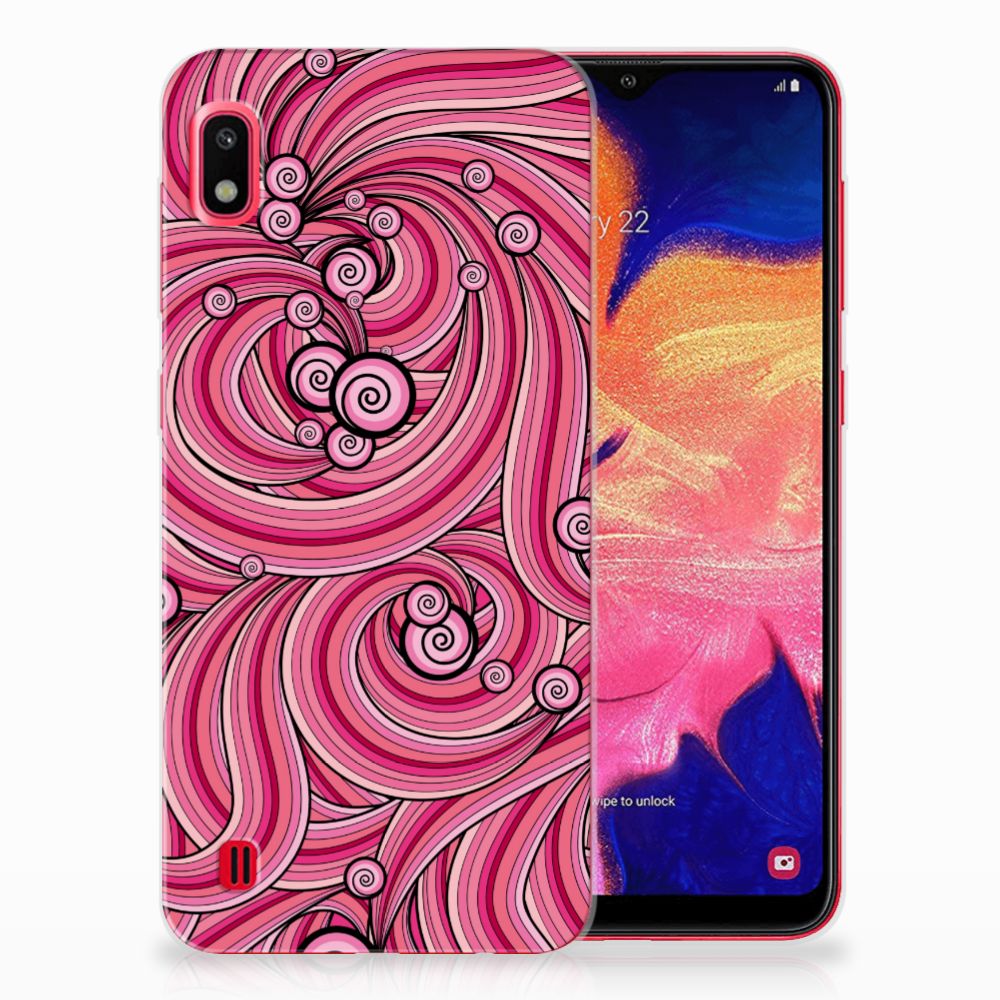 Samsung Galaxy A10 Hoesje maken Swirl Pink