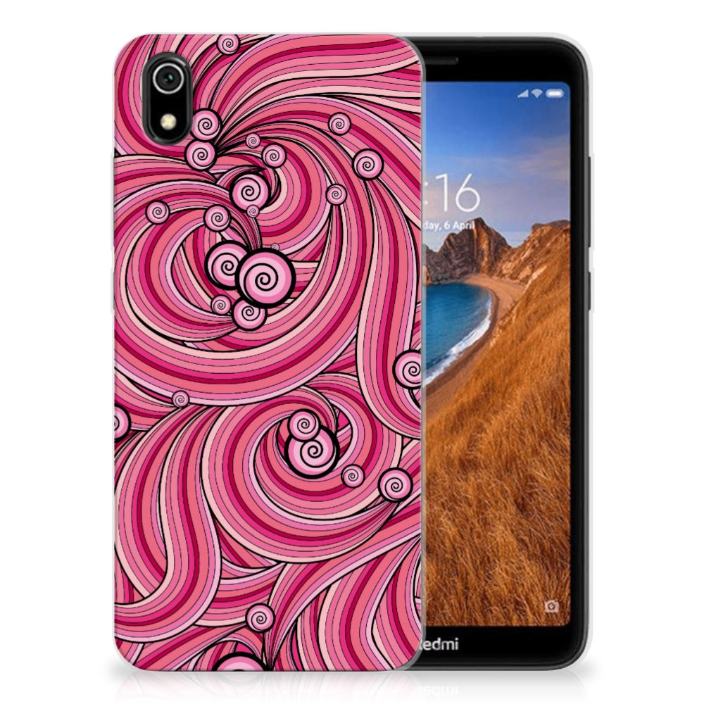 Xiaomi Redmi 7A Hoesje maken Swirl Pink