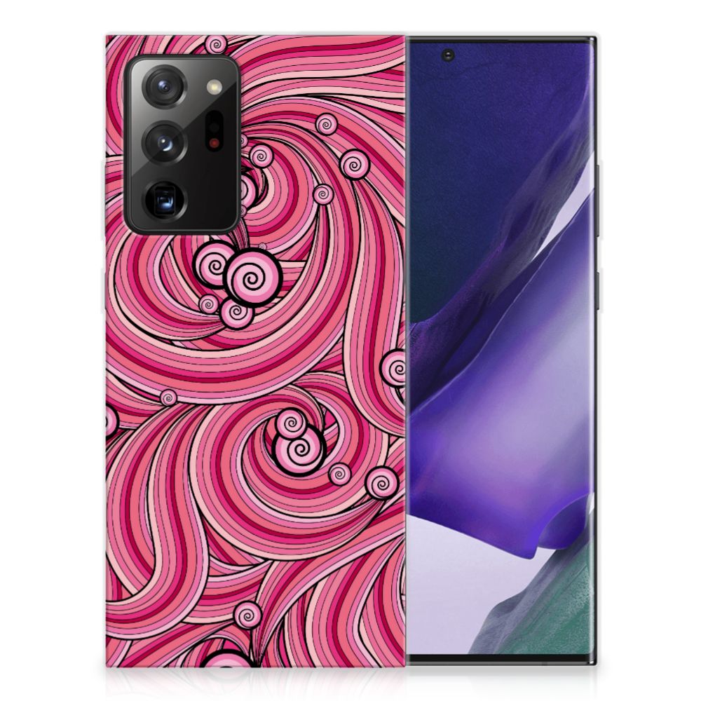 Samsung Galaxy Note20 Ultra Hoesje maken Swirl Pink