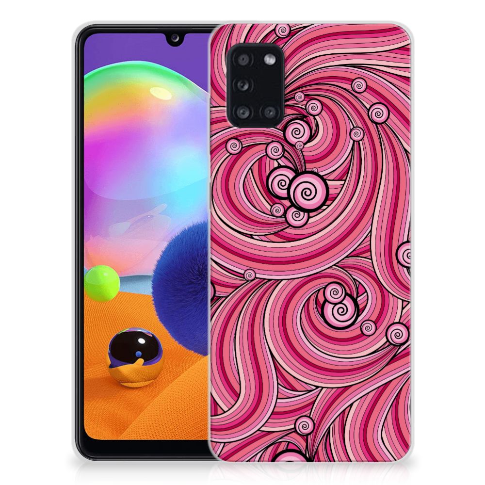 Samsung Galaxy A31 Hoesje maken Swirl Pink