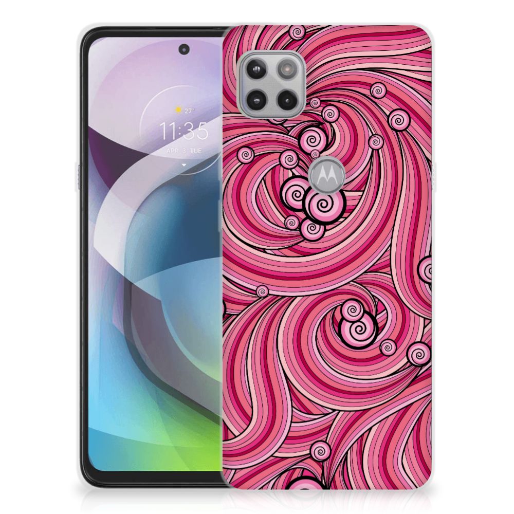 Motorola Moto G 5G Hoesje maken Swirl Pink