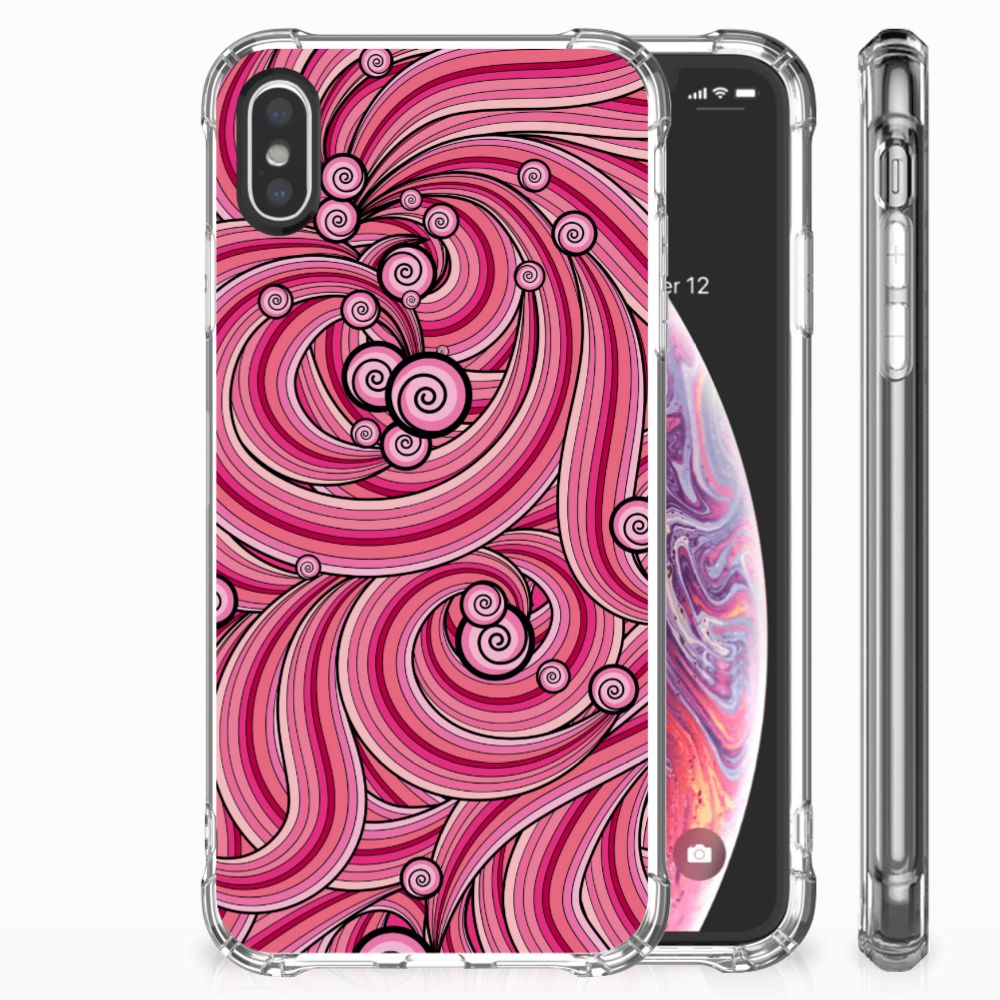 Apple iPhone X | Xs Back Cover Swirl Pink