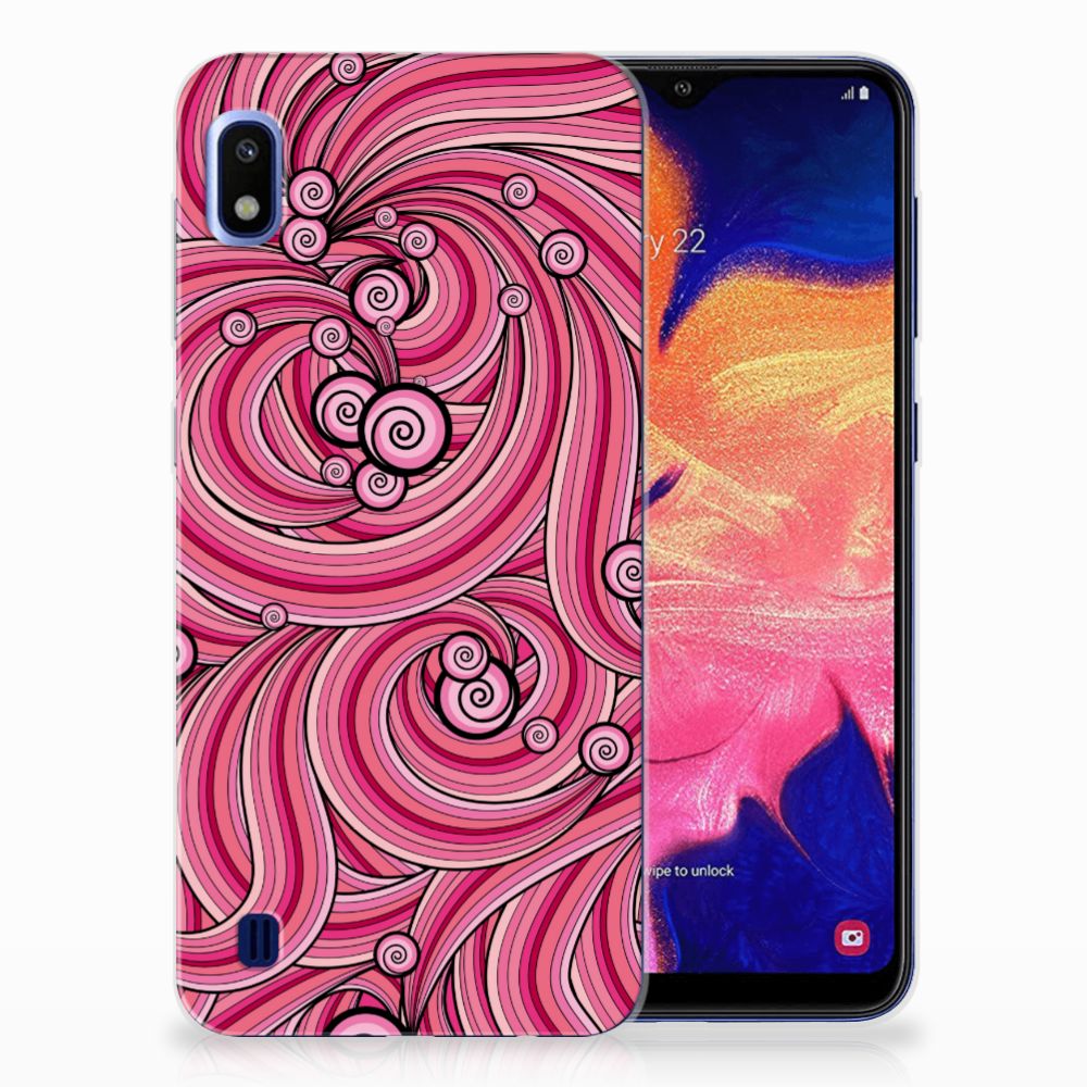 Samsung Galaxy A10 Hoesje maken Swirl Pink