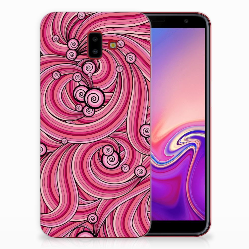 Samsung Galaxy J6 Plus (2018) Hoesje maken Swirl Pink