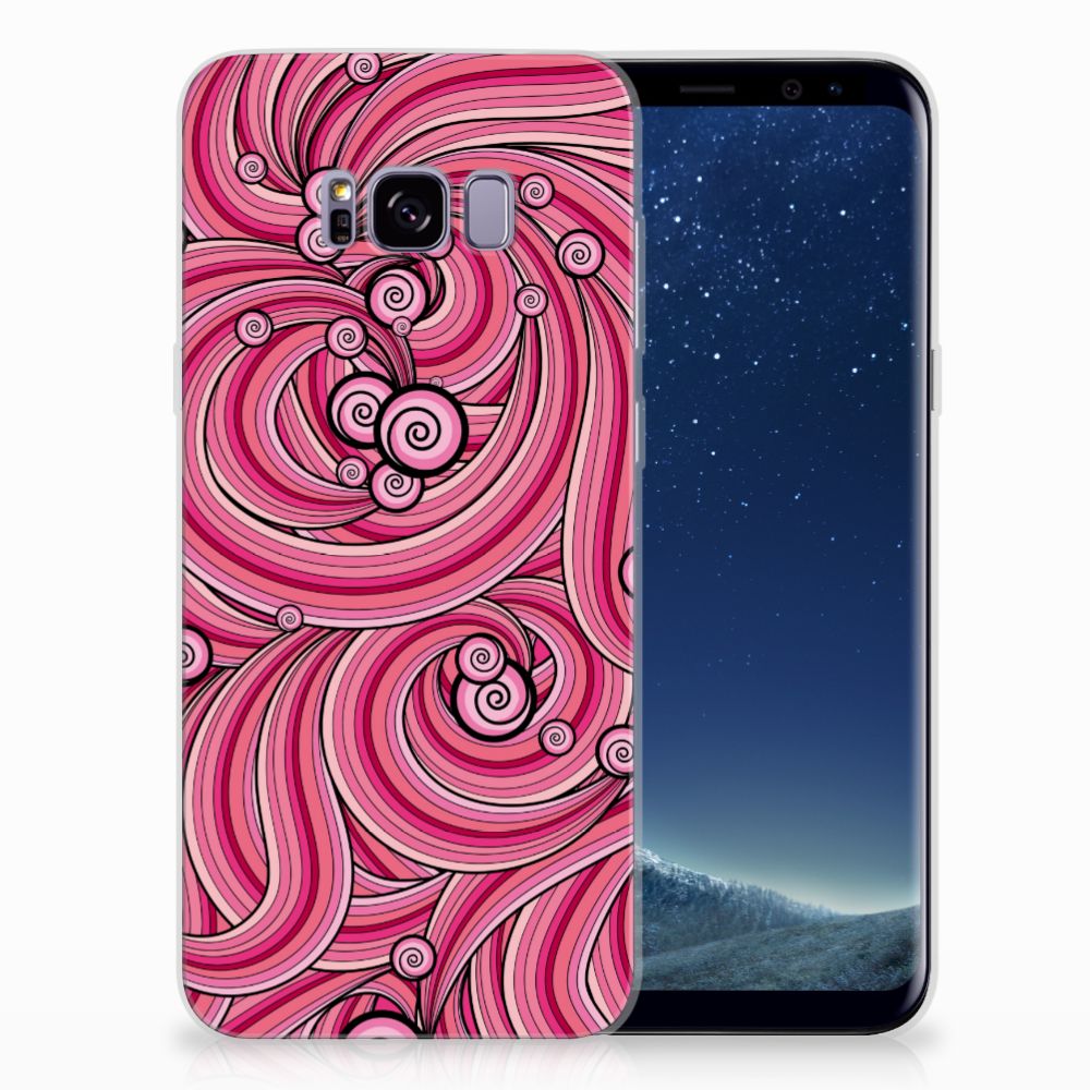 Samsung Galaxy S8 Plus Hoesje maken Swirl Pink