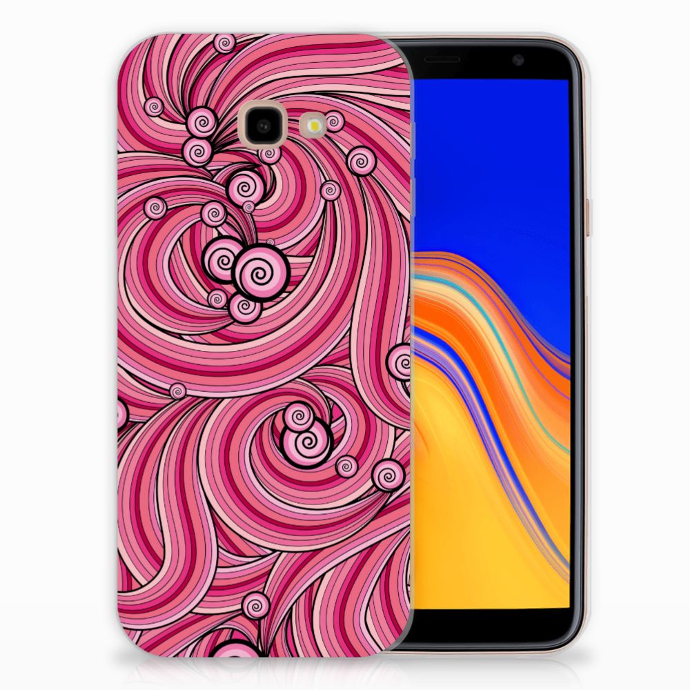 Samsung Galaxy J4 Plus (2018) Hoesje maken Swirl Pink