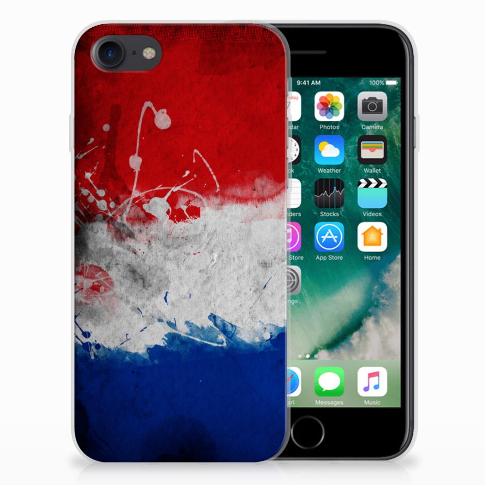 Apple iPhone 7 | 8 Uniek TPU Hoesje Nederlandse Vlag