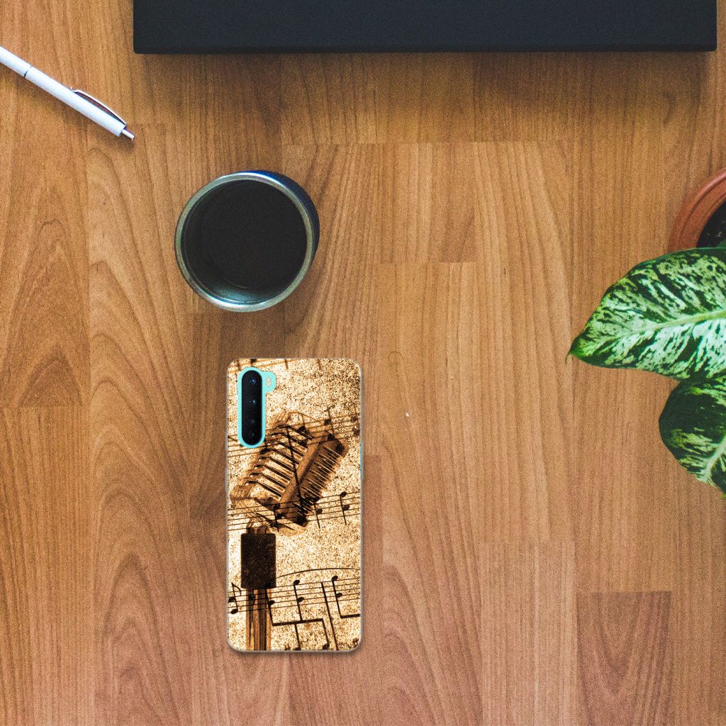 OnePlus Nord Siliconen Hoesje met foto Bladmuziek