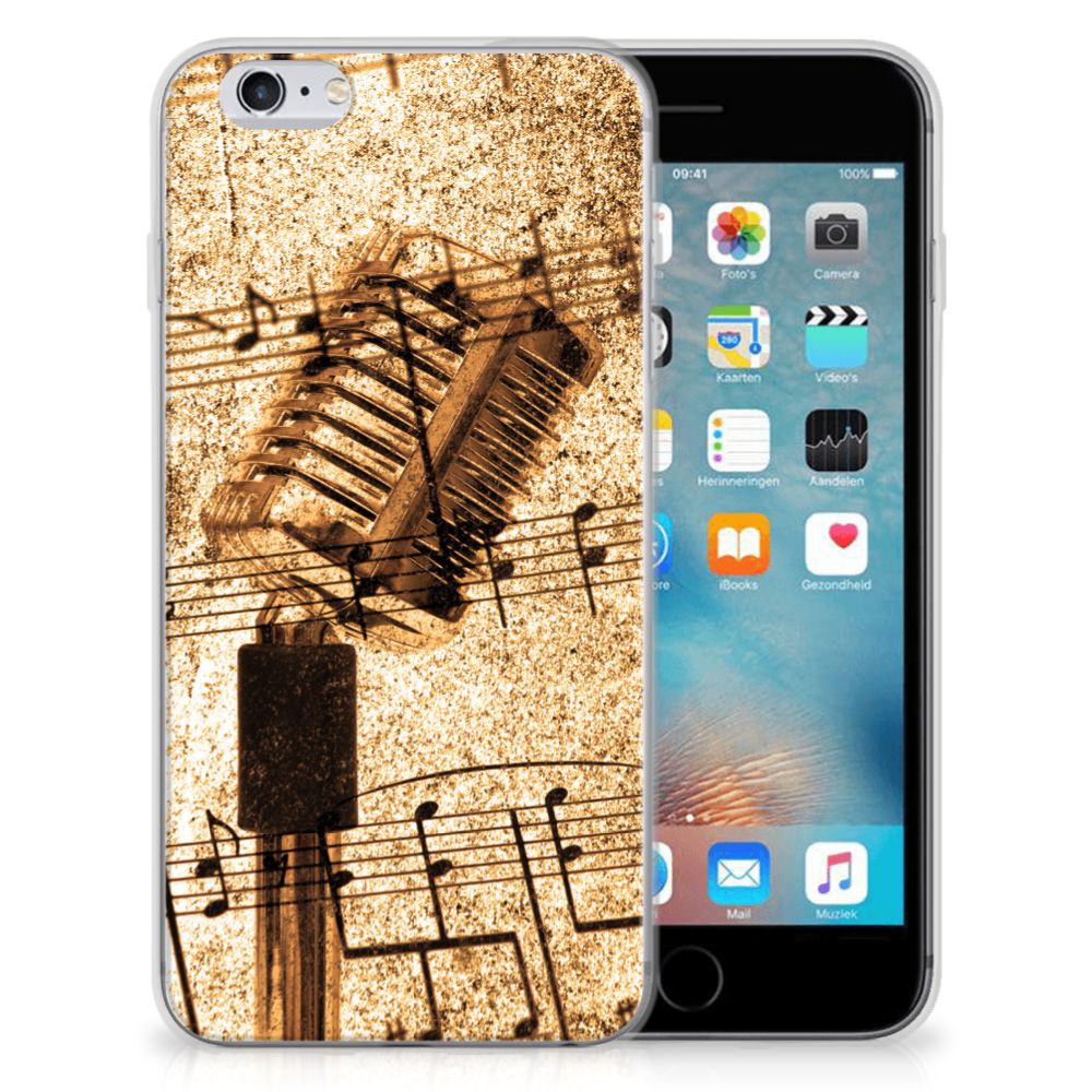 Apple iPhone 6 | 6s Siliconen Hoesje met foto Bladmuziek