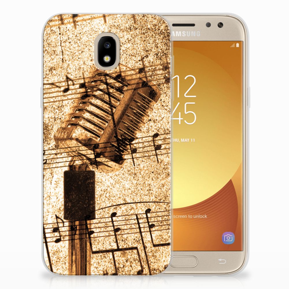 Samsung Galaxy J5 2017 Siliconen Hoesje met foto Bladmuziek