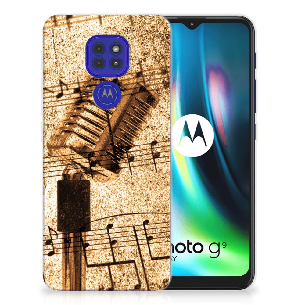Motorola Moto G9 Play | E7 Plus Siliconen Hoesje met foto Bladmuziek