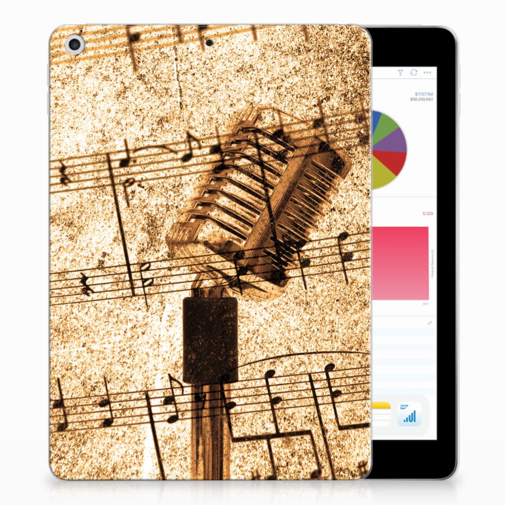 Apple iPad 9.7 2018 | 2017 Uniek Tablethoesje Bladmuziek