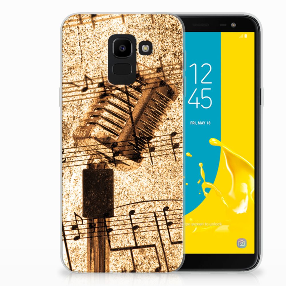 Samsung Galaxy J6 2018 Siliconen Hoesje met foto Bladmuziek