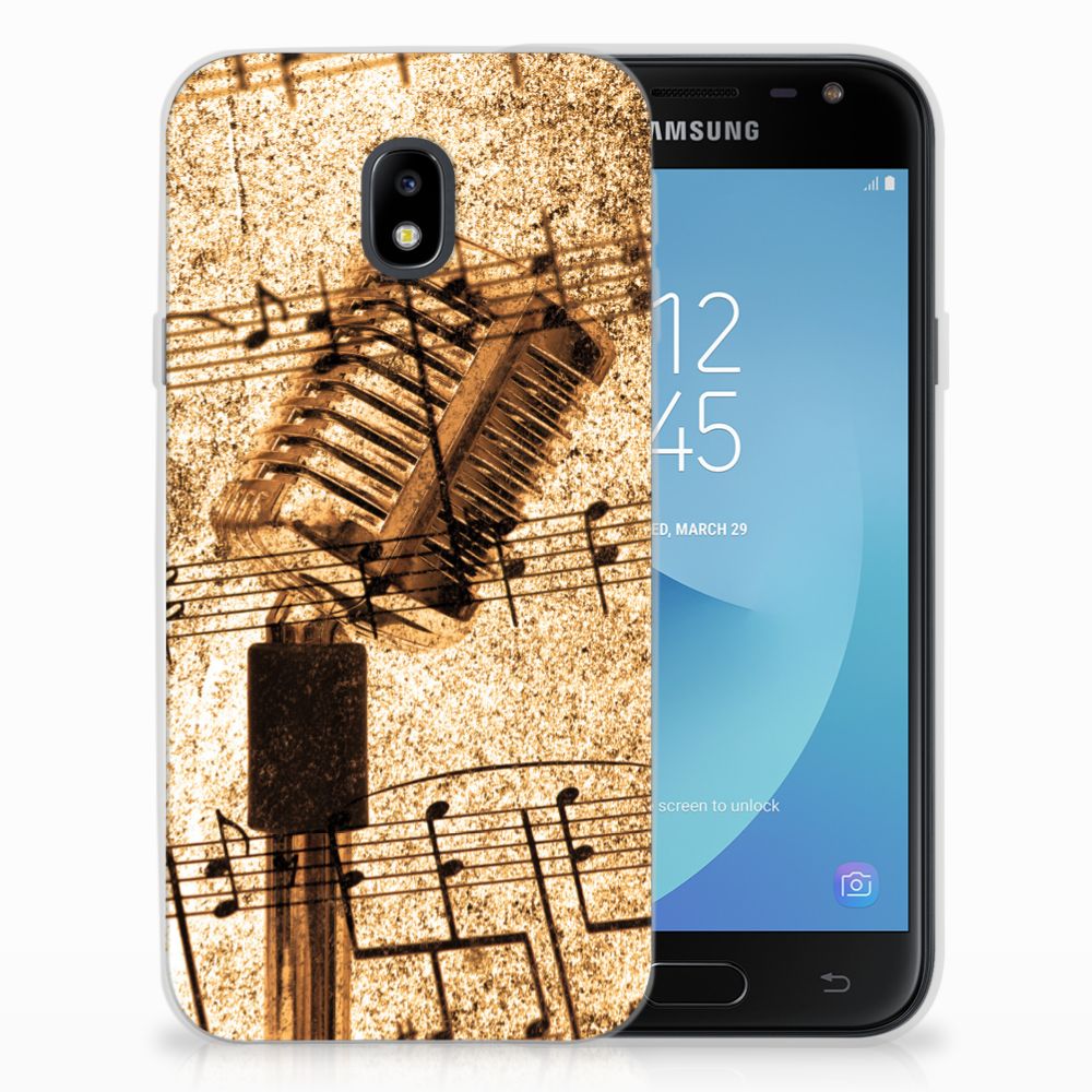 Samsung Galaxy J3 2017 Siliconen Hoesje met foto Bladmuziek