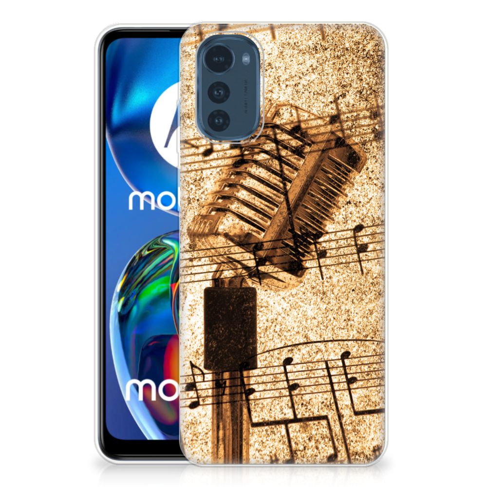 Motorola Moto E32/E32s Siliconen Hoesje met foto Bladmuziek