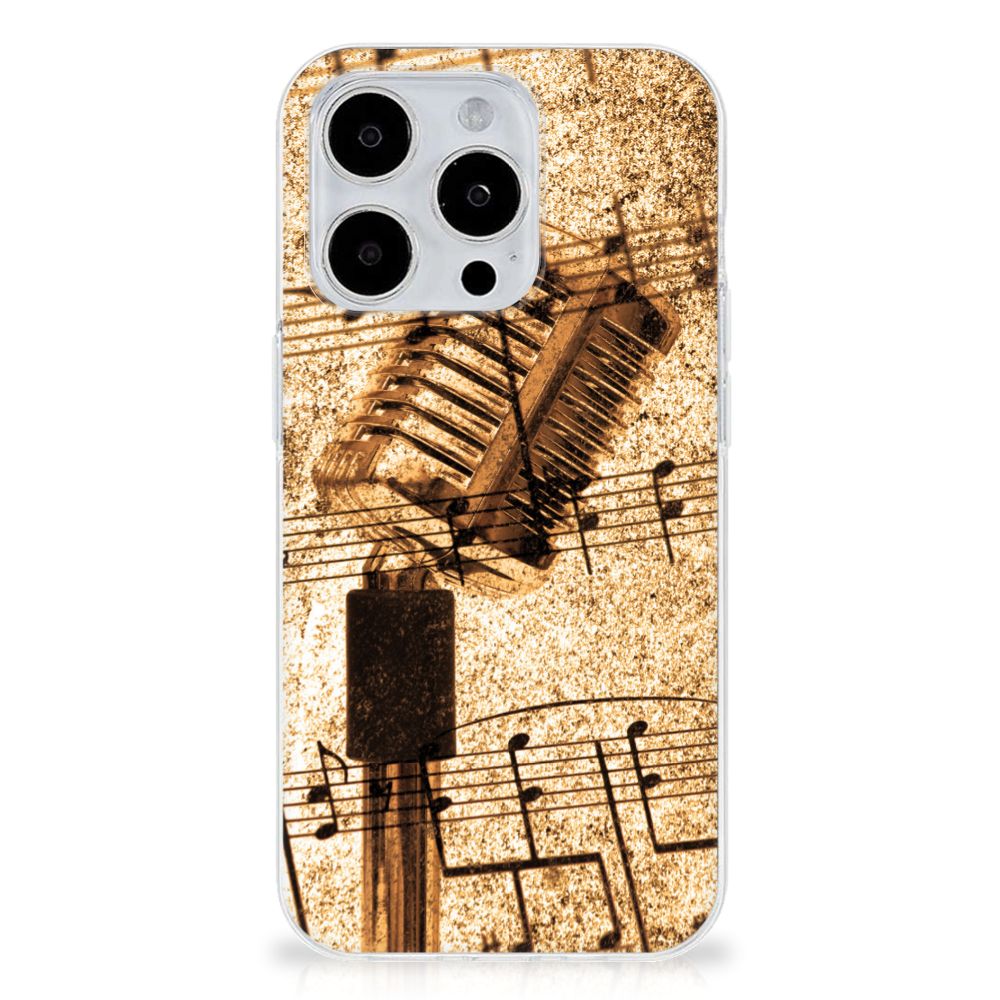 iPhone 15 Pro Max Siliconen Hoesje met foto Bladmuziek