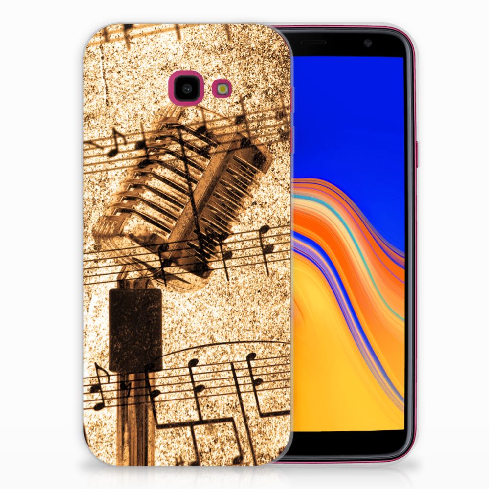Samsung Galaxy J4 Plus (2018) Siliconen Hoesje met foto Bladmuziek