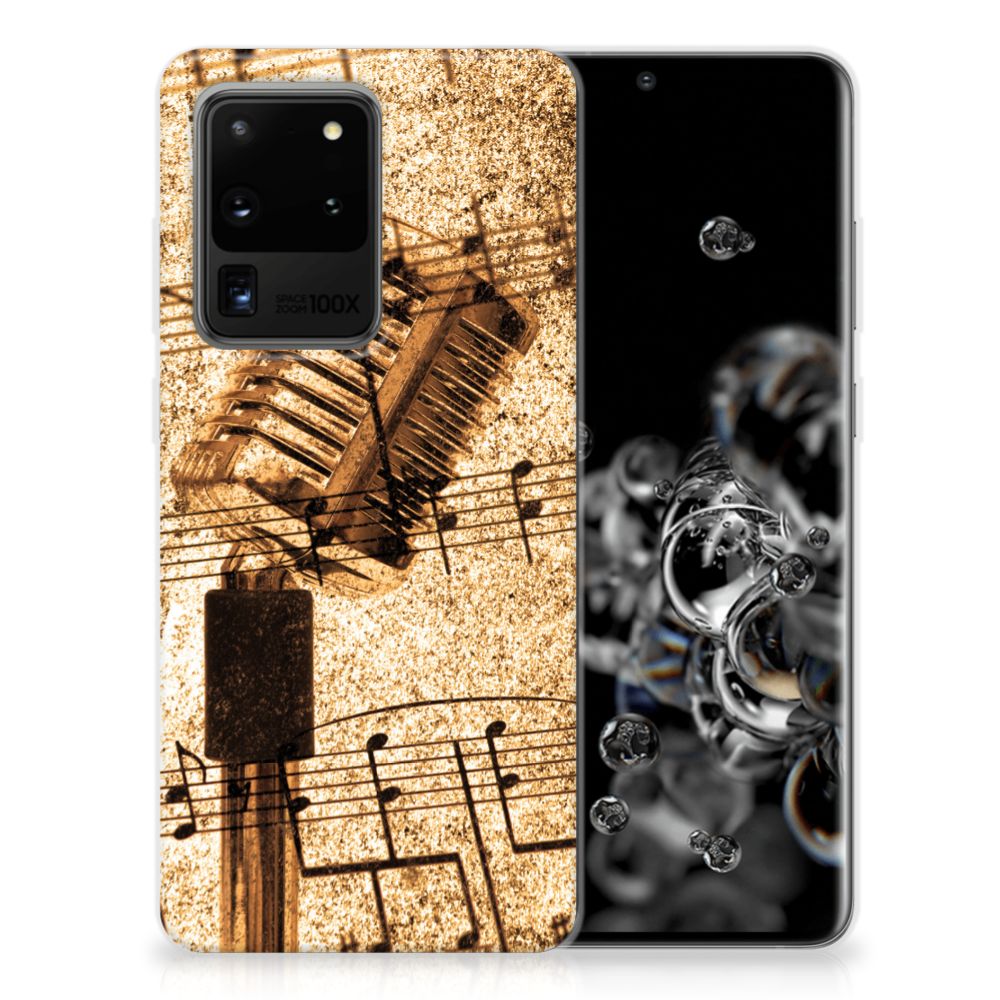 Samsung Galaxy S20 Ultra Siliconen Hoesje met foto Bladmuziek