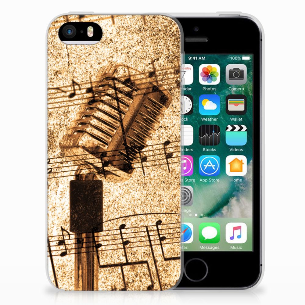 Apple iPhone SE | 5S Uniek TPU Hoesje Bladmuziek